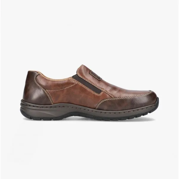 03354-26 Mens Slip-On Shoes Brown