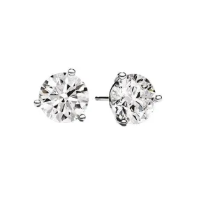 14k Martini Set Diamond Stud Earrings