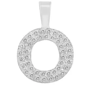 14K Solid White Gold Womens Diamond Circle Pendant 1.10 Ctw