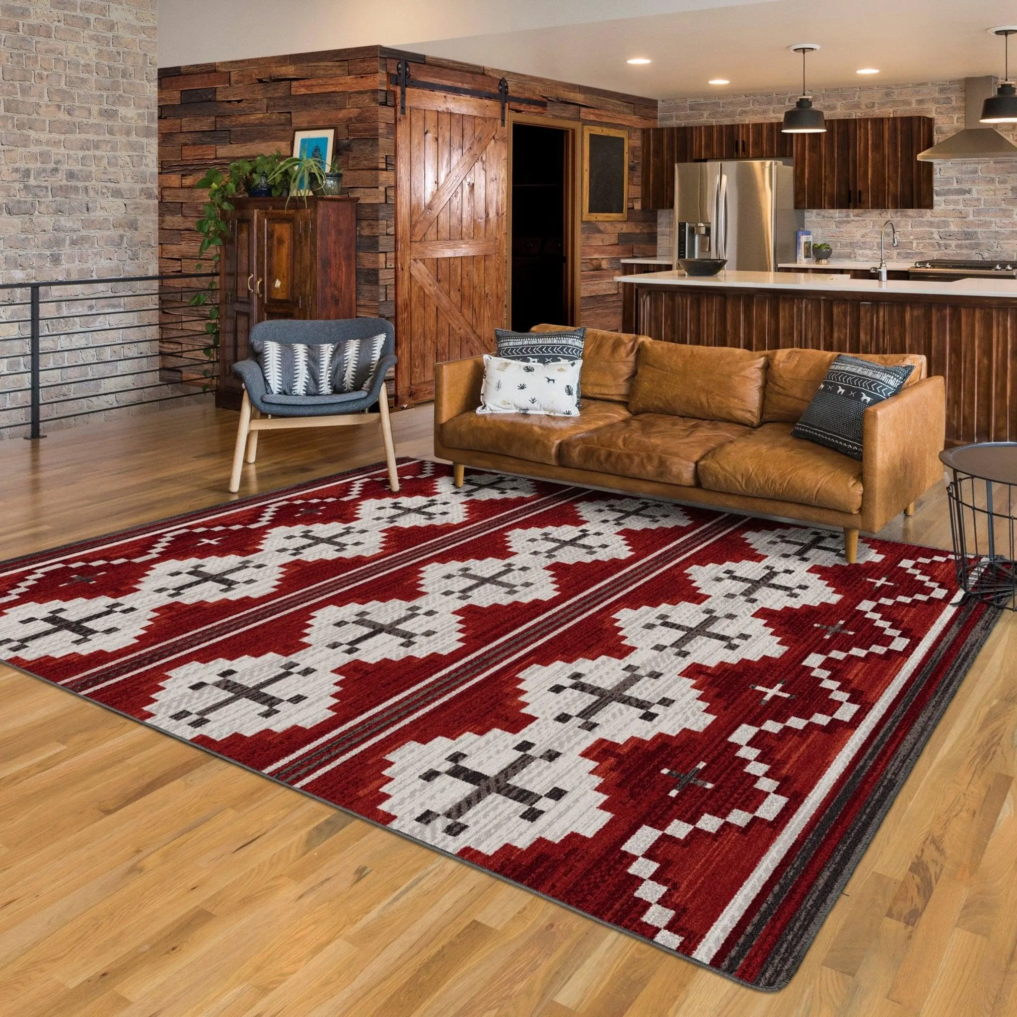 Aspen Rug Collection - Red