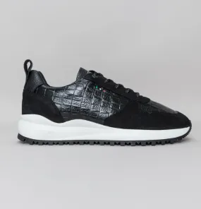 Belvotti Cera Trainers Black Crocodile