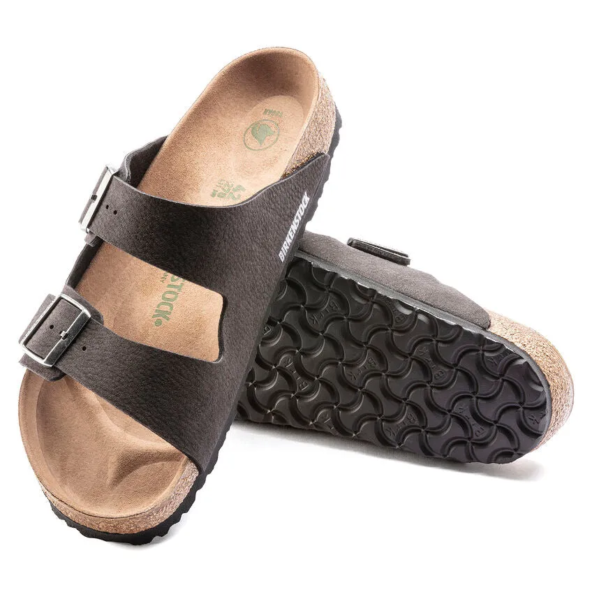 Birkenstock Arizona Synthetic Soft Desert Dust Black Vegan Sandals