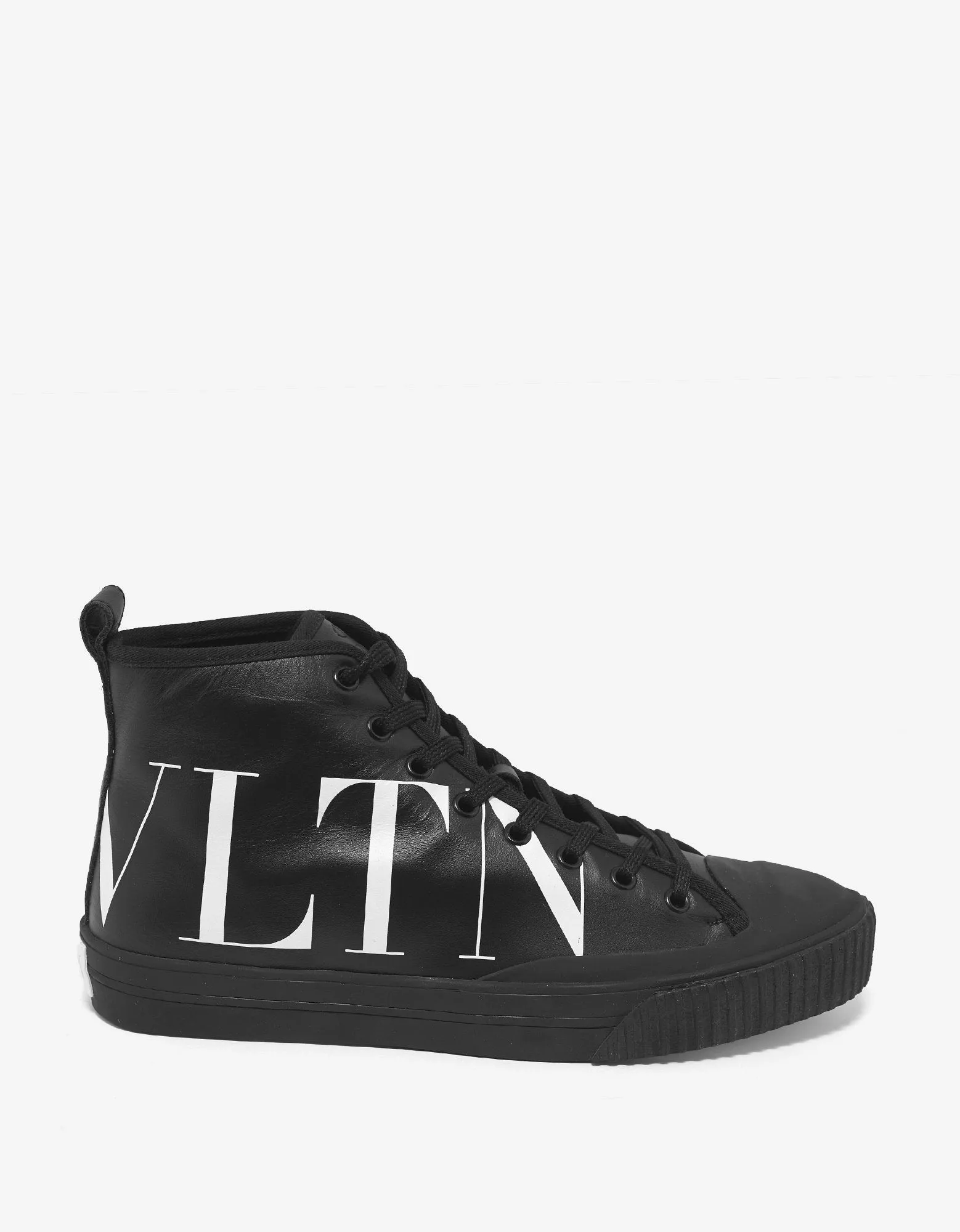 Black VLTN High Top Trainers