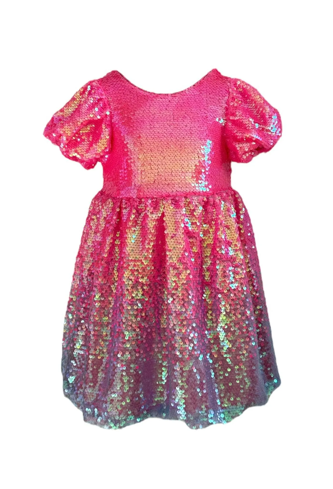 Bubble Gum Shimmer Sequin Dress