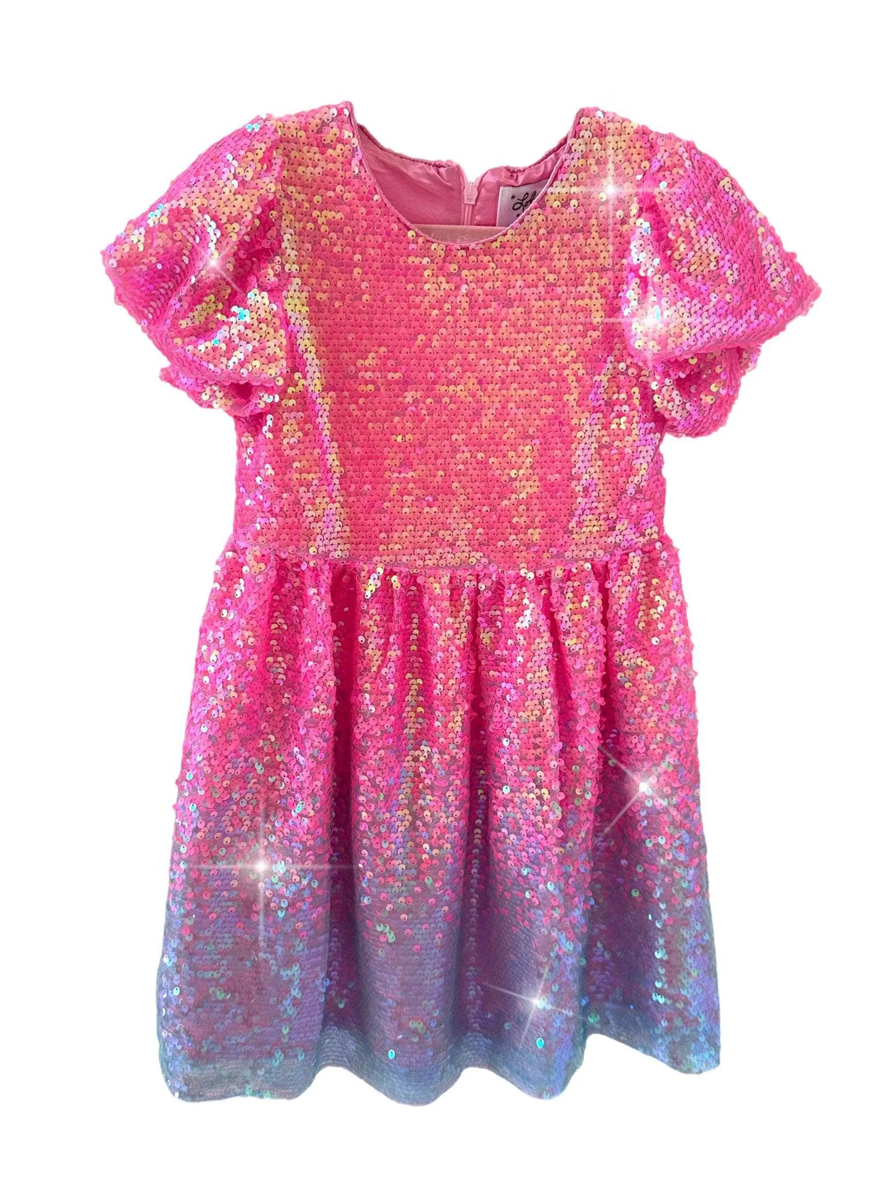 Bubble Gum Shimmer Sequin Dress