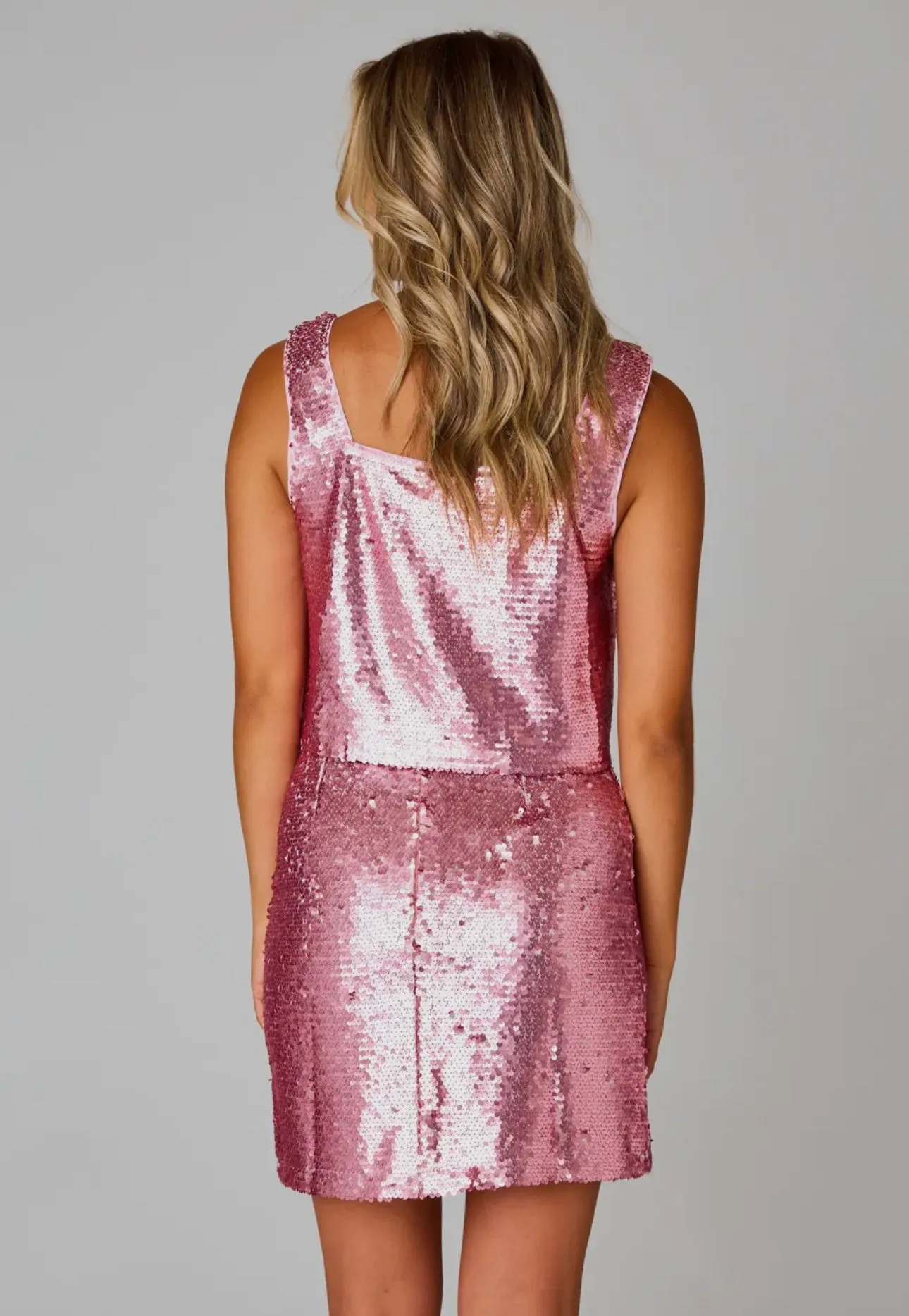 Buddy Love: Pink Sugar Sequin Skirt Set