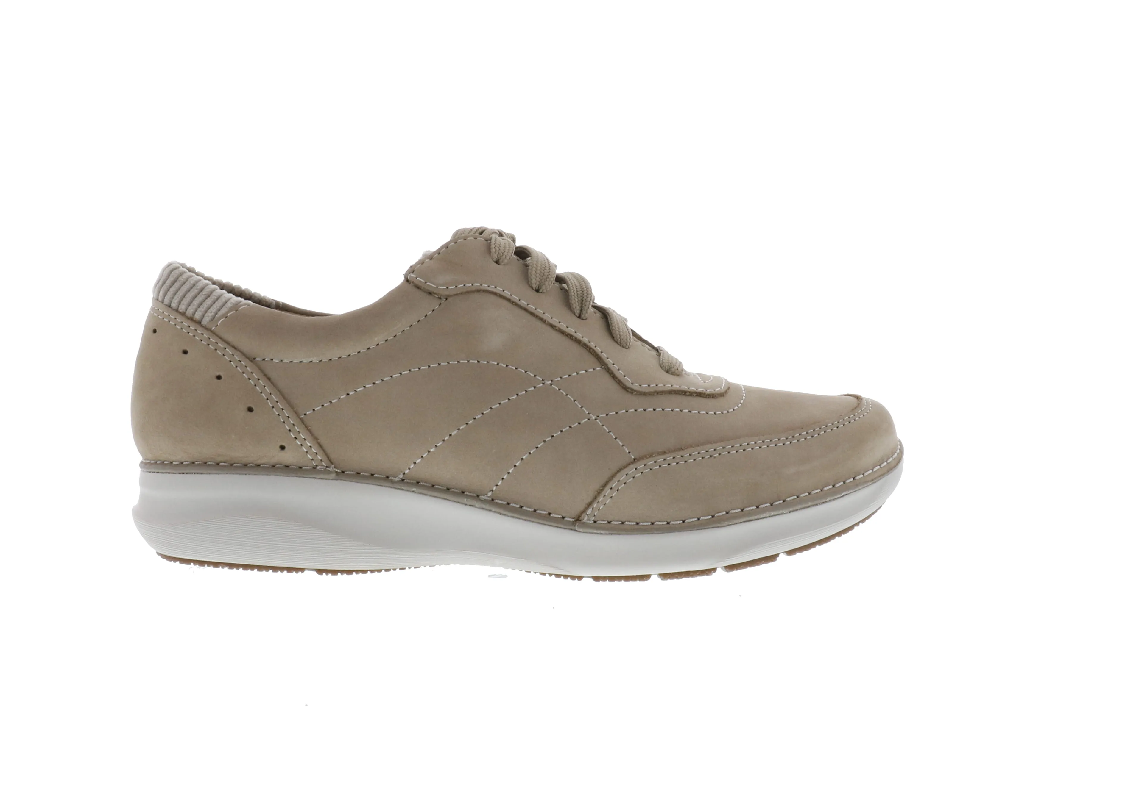 Clarks Appley Tie (Women's) - Sand Nubuck