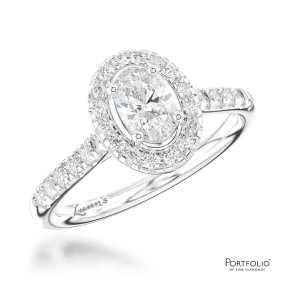 Cluster 0.50ct G SI1 Diamond Platinum Ring