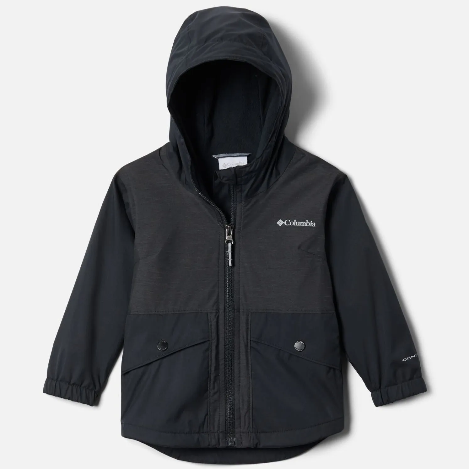 Columbia Black Rainy Trails Fleece Lined Toddler Jacket