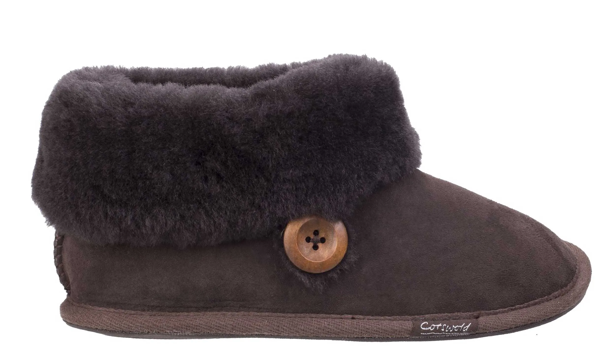 Cotswold Wotton Womens Sheepskin Slipper Bootie