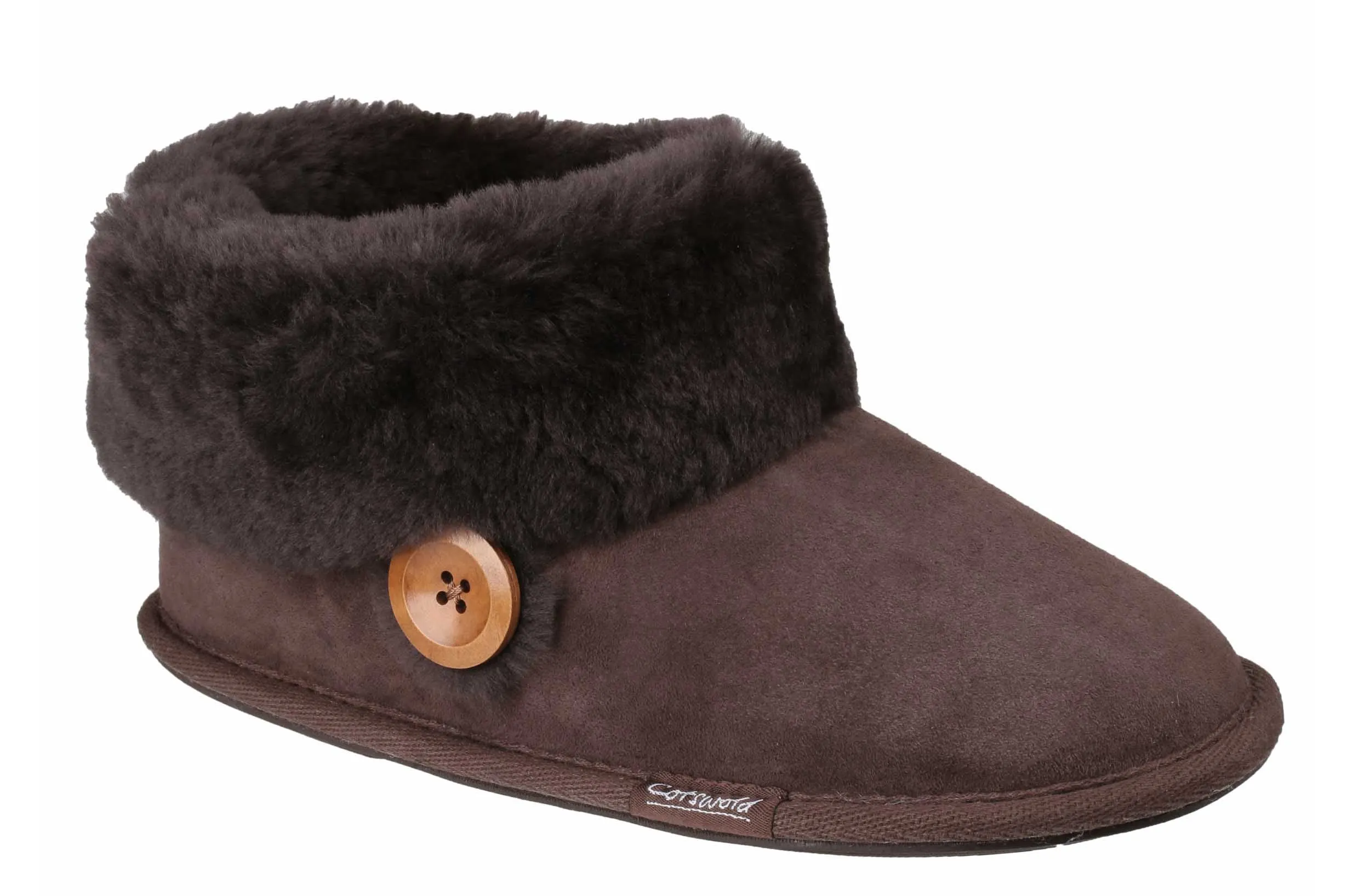 Cotswold Wotton Womens Sheepskin Slipper Bootie