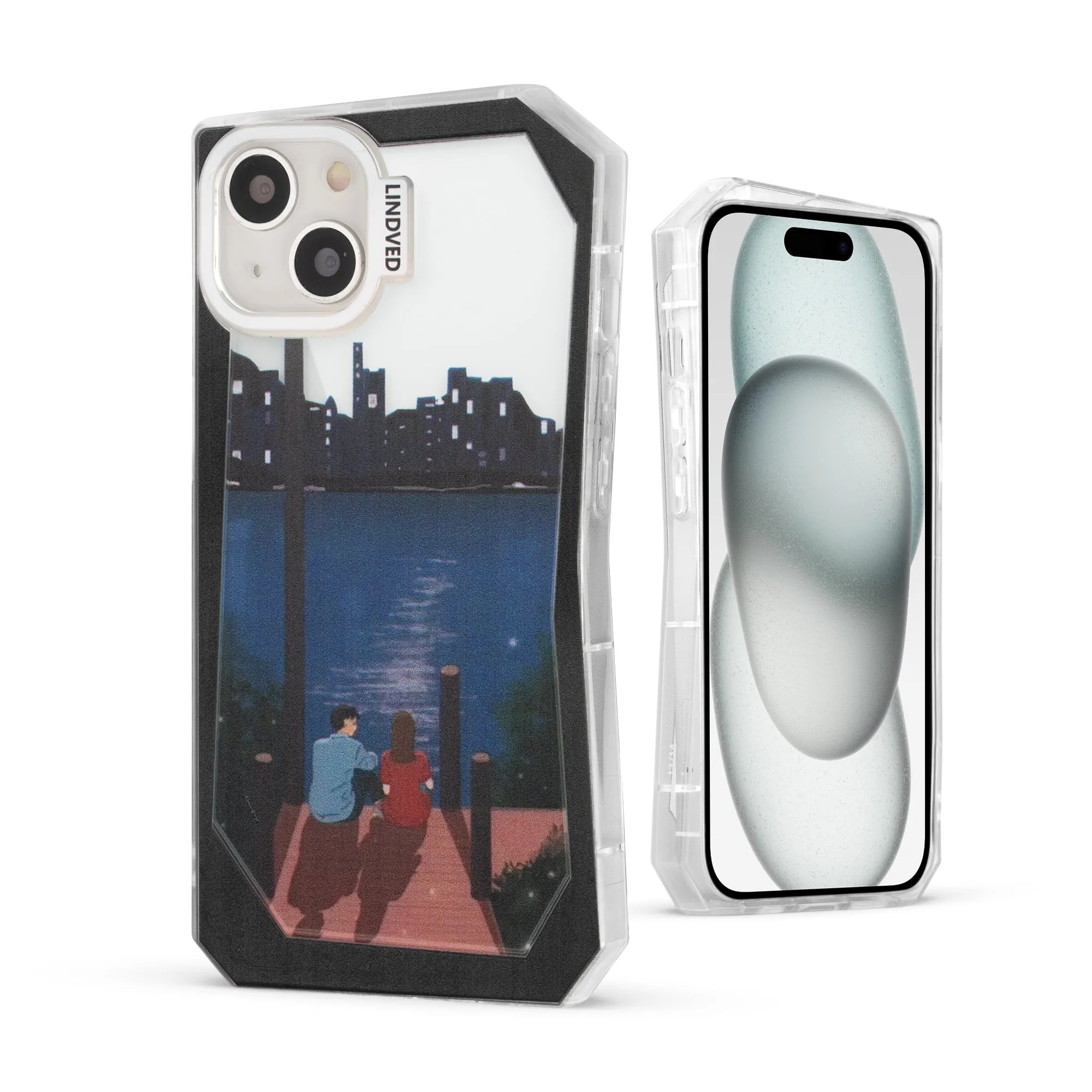 Creative Art Printed With Camera Protector Back Cover for Apple iPhone 15