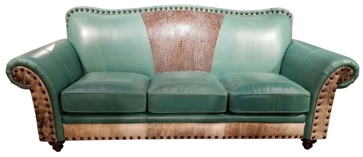 Creek Comfort Leather Sofa