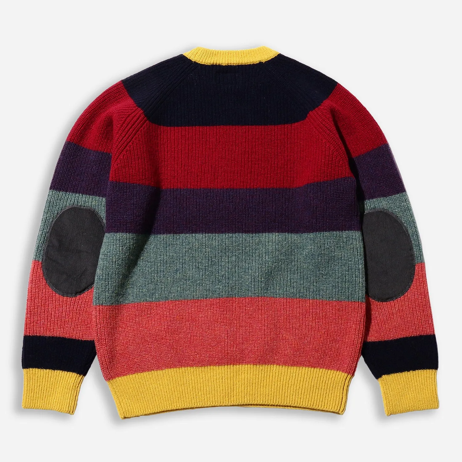 CREW NECK STRIPE SWEATER - MULTI