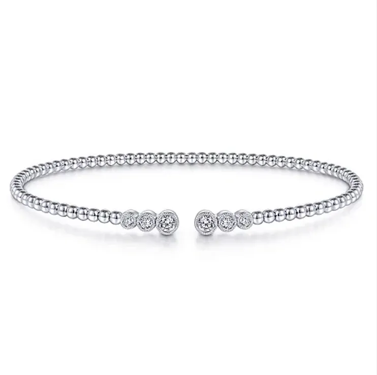 Diamond Bezel Flexible Bracelet