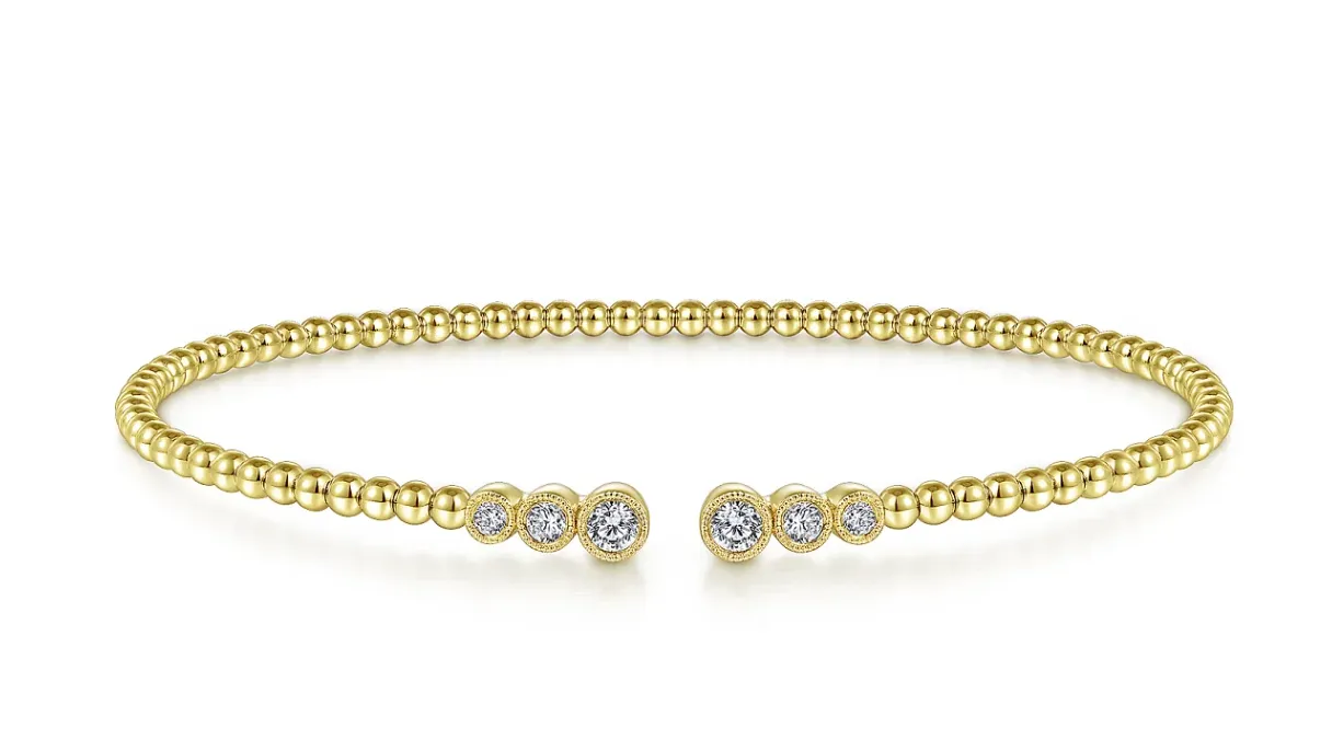 Diamond Bezel Flexible Bracelet