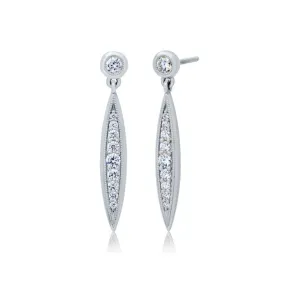 Diamond Three by Three Earring