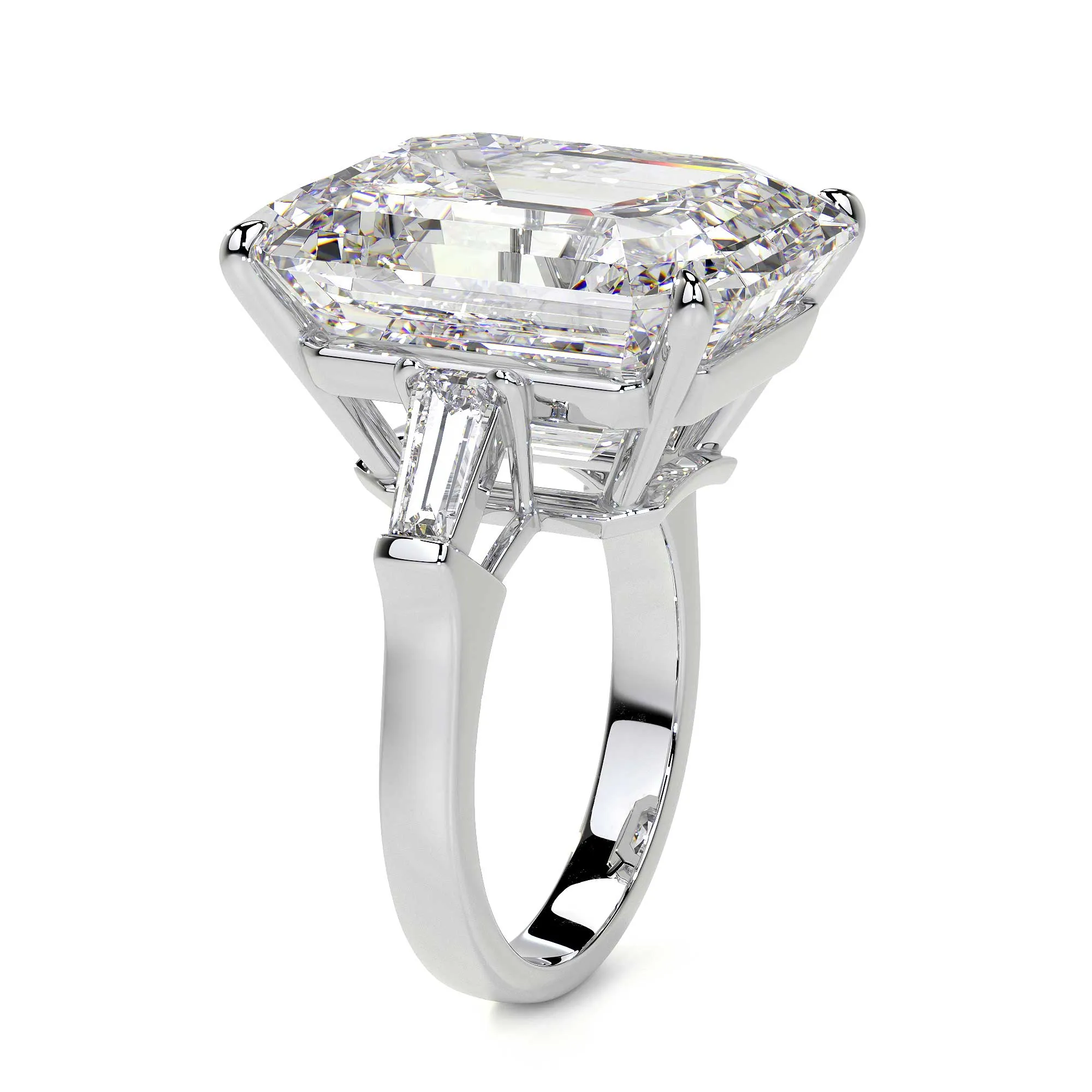 Emerald Cut Diamond Ring, 19 CT