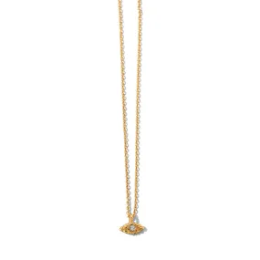 Evil Eye Necklace, Diamond, 9kt Yellow Gold