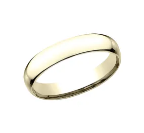 Light Comfort Fit Band in Yellow Gold- 4mm