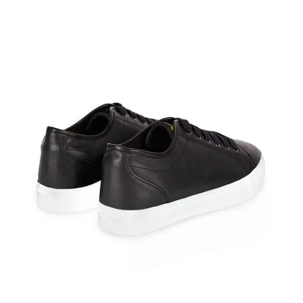 Lyle and Scott Teviot Leather Trainers - Black