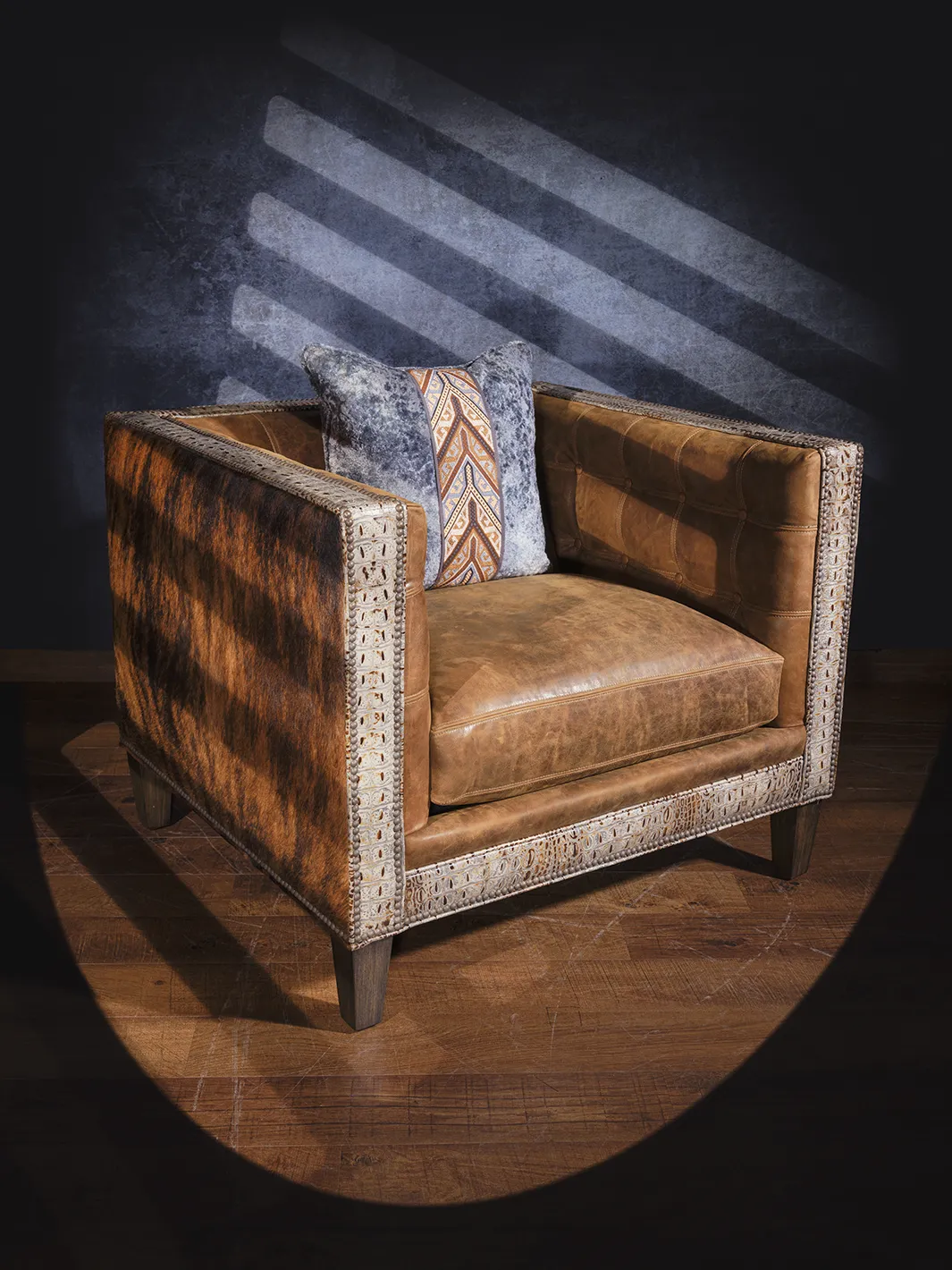 Maverick Cowhide Accent Chair