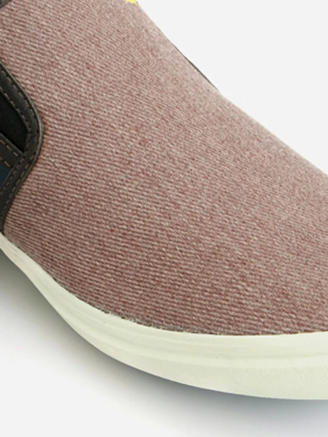 Men's Brown Navy Denim Smart Casual Slip On (IX1032)