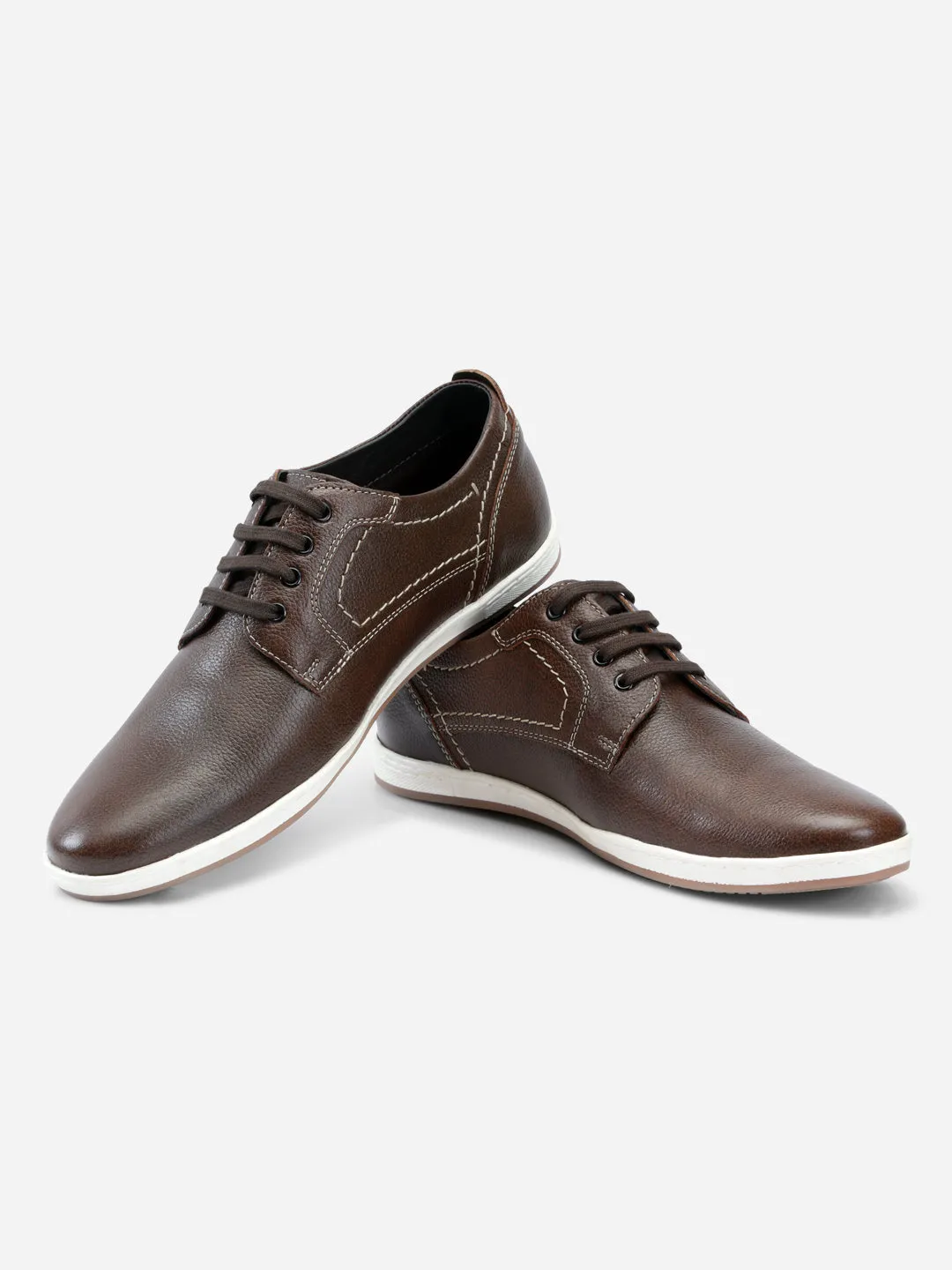 Men's Tan Lace Up Smart Casual (ID3038)