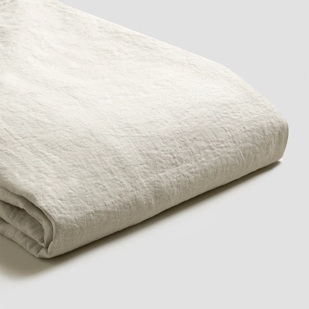 Oatmeal Linen Blend Duvet Cover