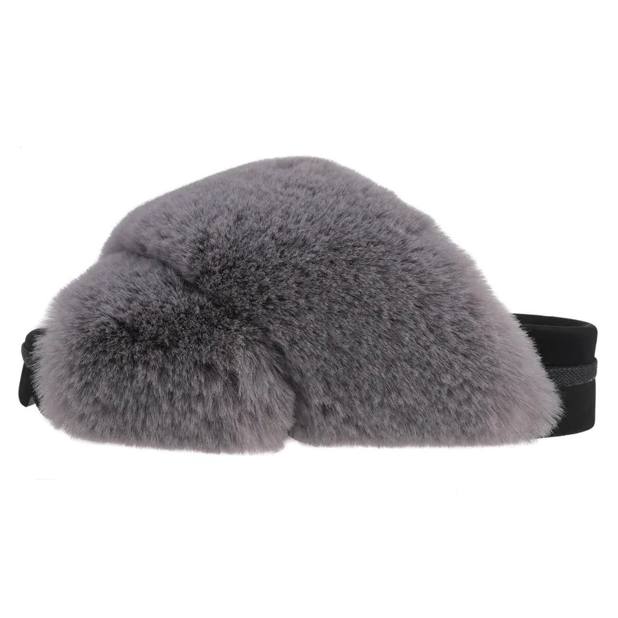 ROAM Women's Cloud Faux Fur Slippers -  Lavender Grey