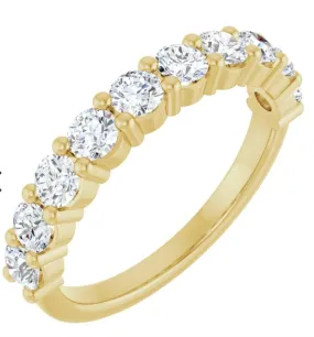 Sahar | Round Lab Grown Diamond Wedding Band