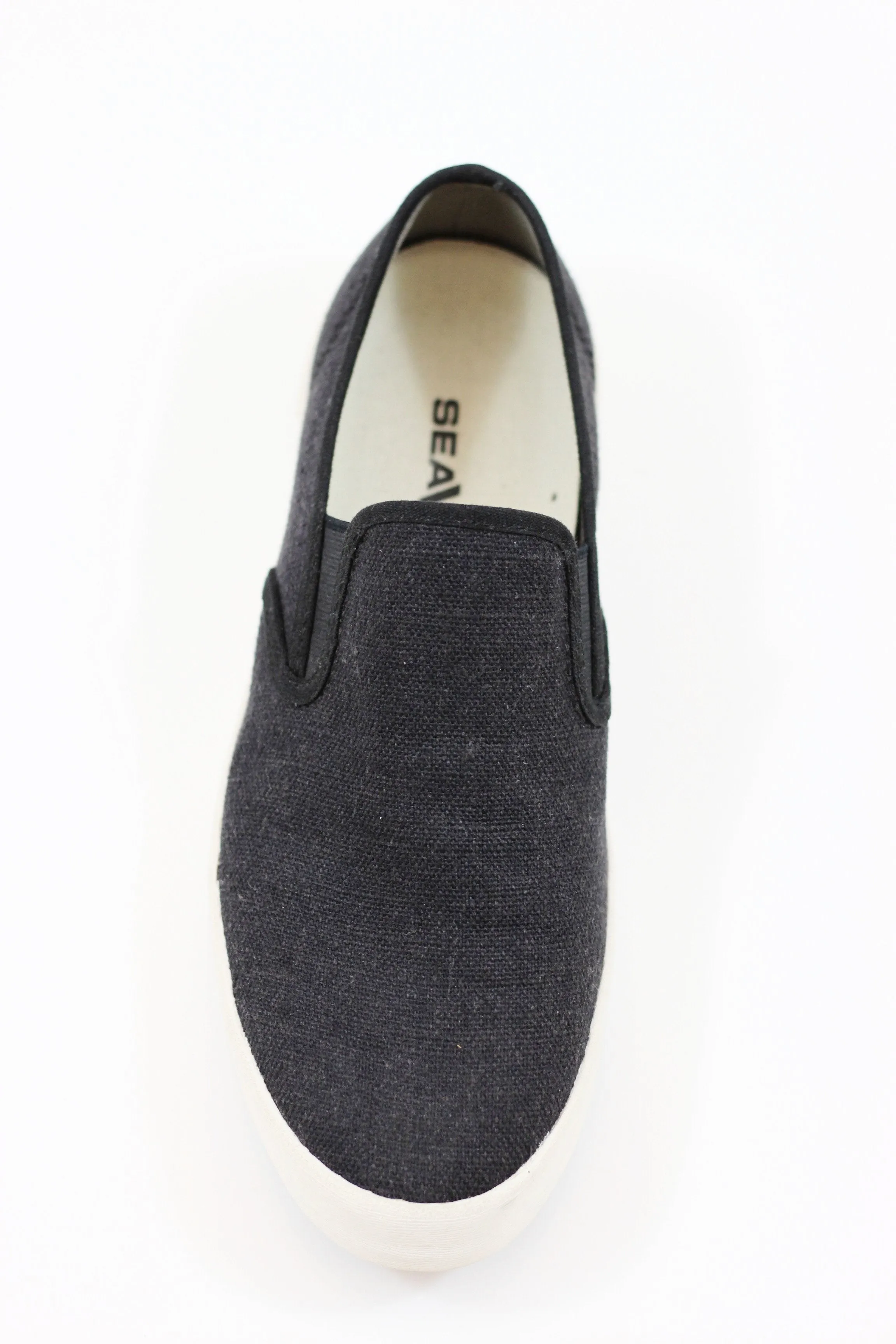 Seavees Women's Baja Slip On - Black Linen