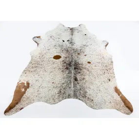 Speckled Brown Light - Brown & White Coloured Large Premium Cowhide Rug