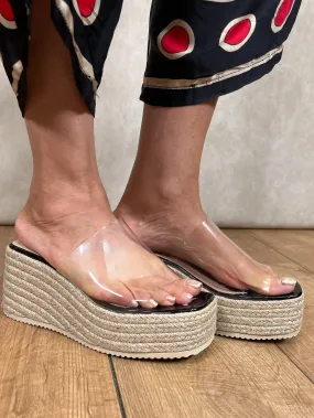 Wedge Mule Sandals